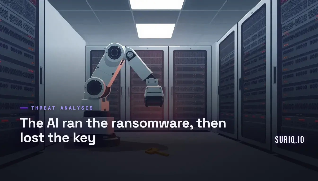 Robotic arm sealing server database units while a lost key lies on the floor