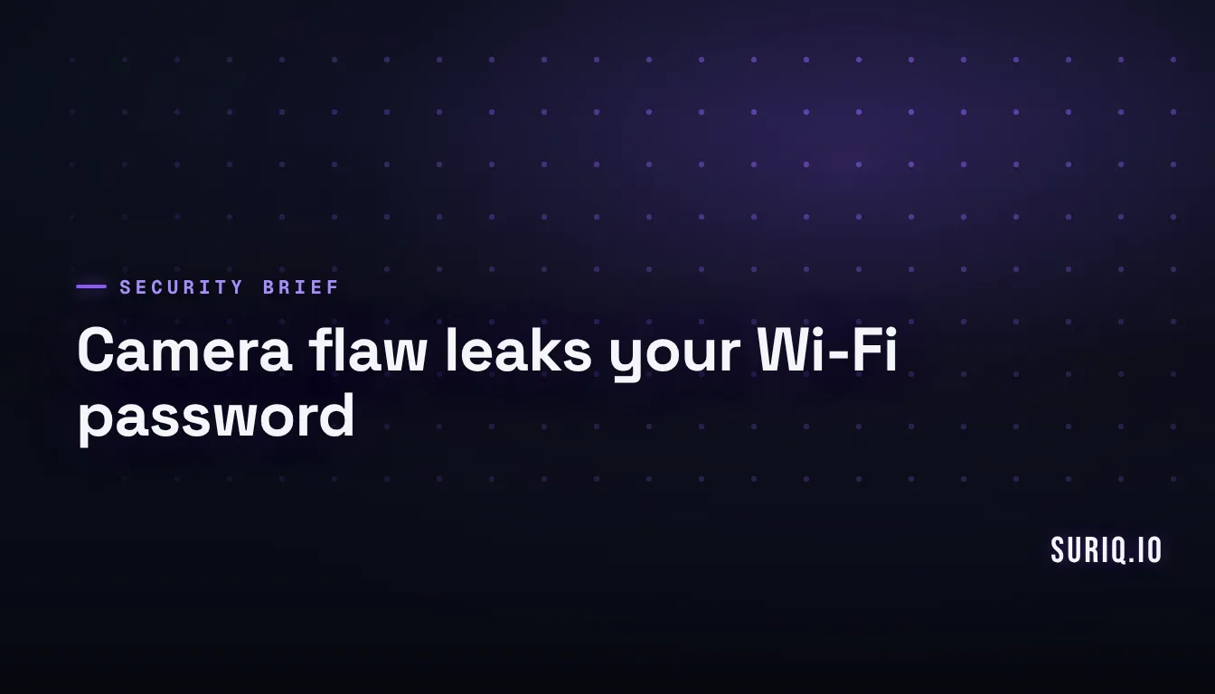 AJCloud camera flaw leaks Wi-Fi and login credentials