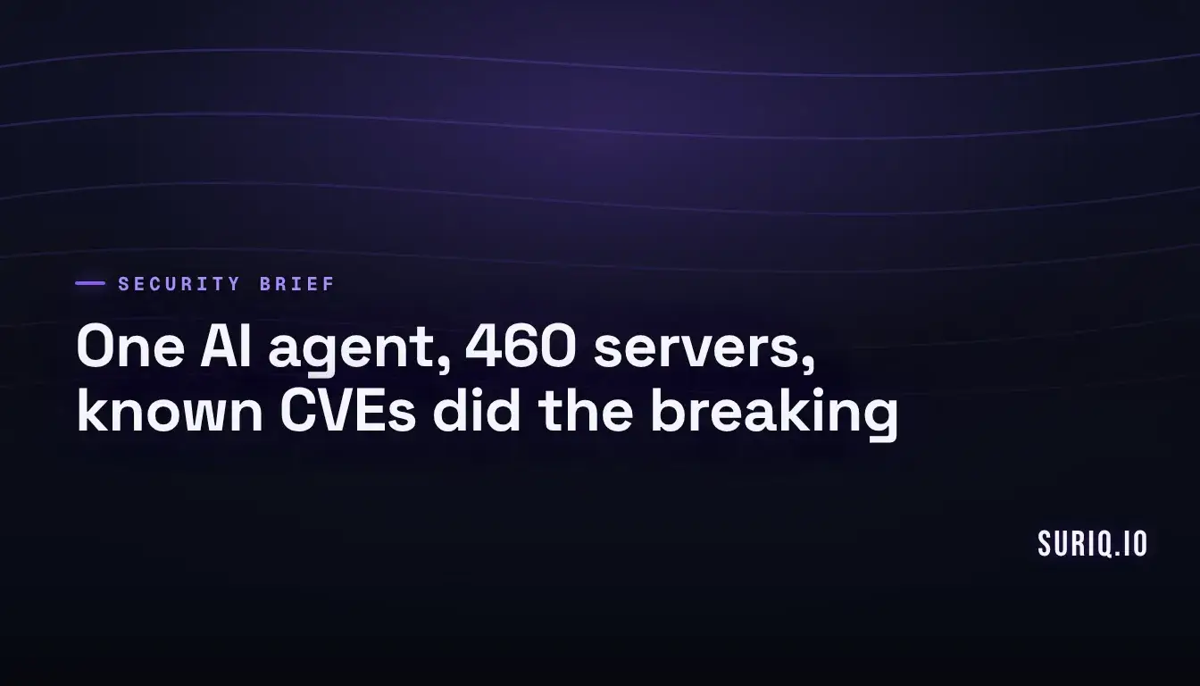 Automated scanner beam sweeping a grid of exposed servers with a few breached