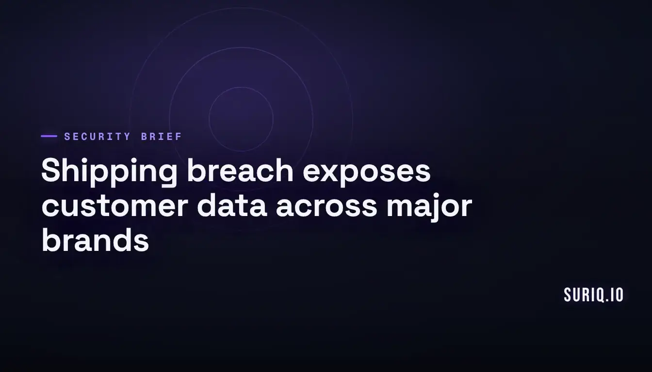 Shipping hub conveyor belts converge as delivery labels drift, evoking the Ceva Logistics data breach