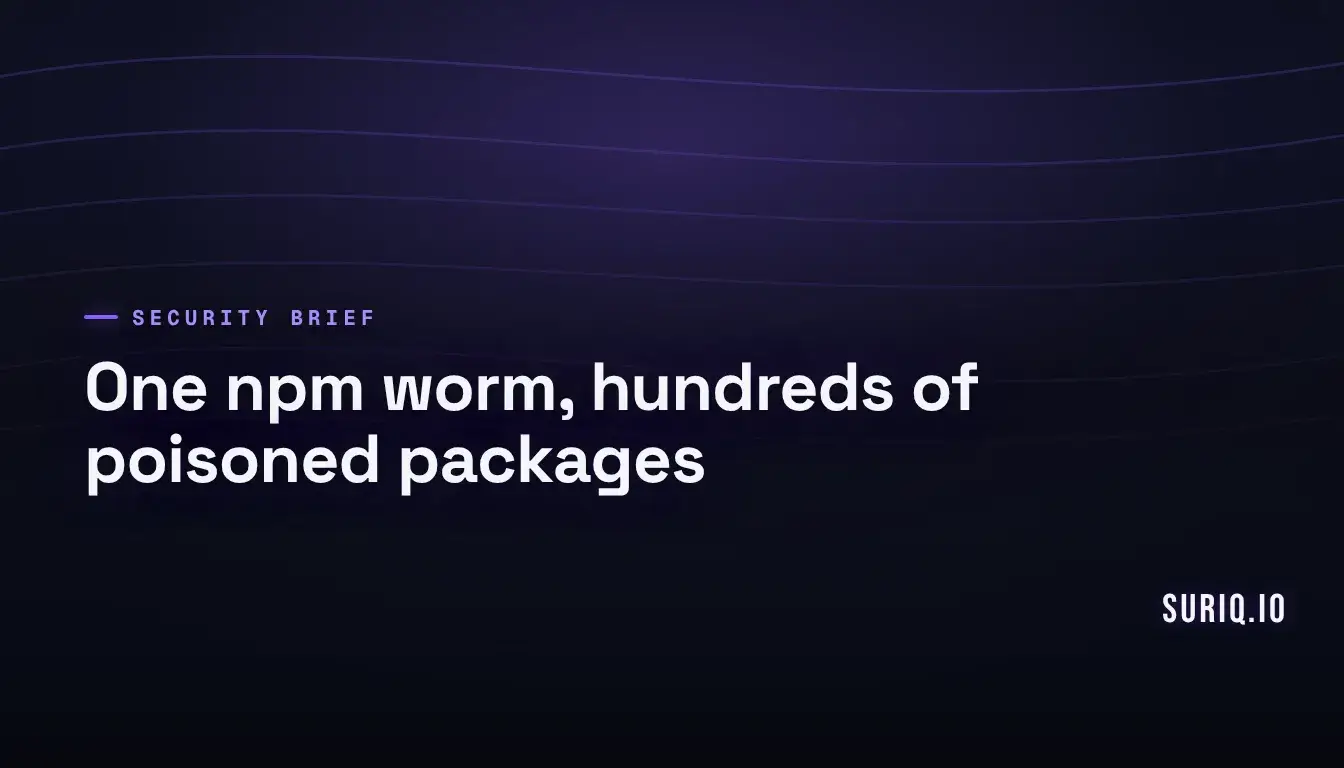 Corrupted npm package block spreads red tendrils across a software supply chain network