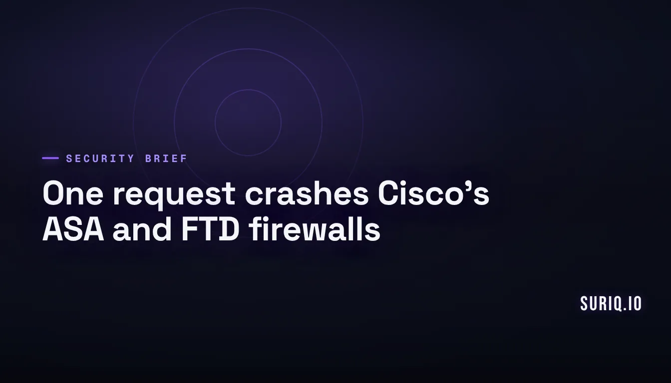 Cisco ASA/FTD DoS flaw CVE-2026-20349 exploited