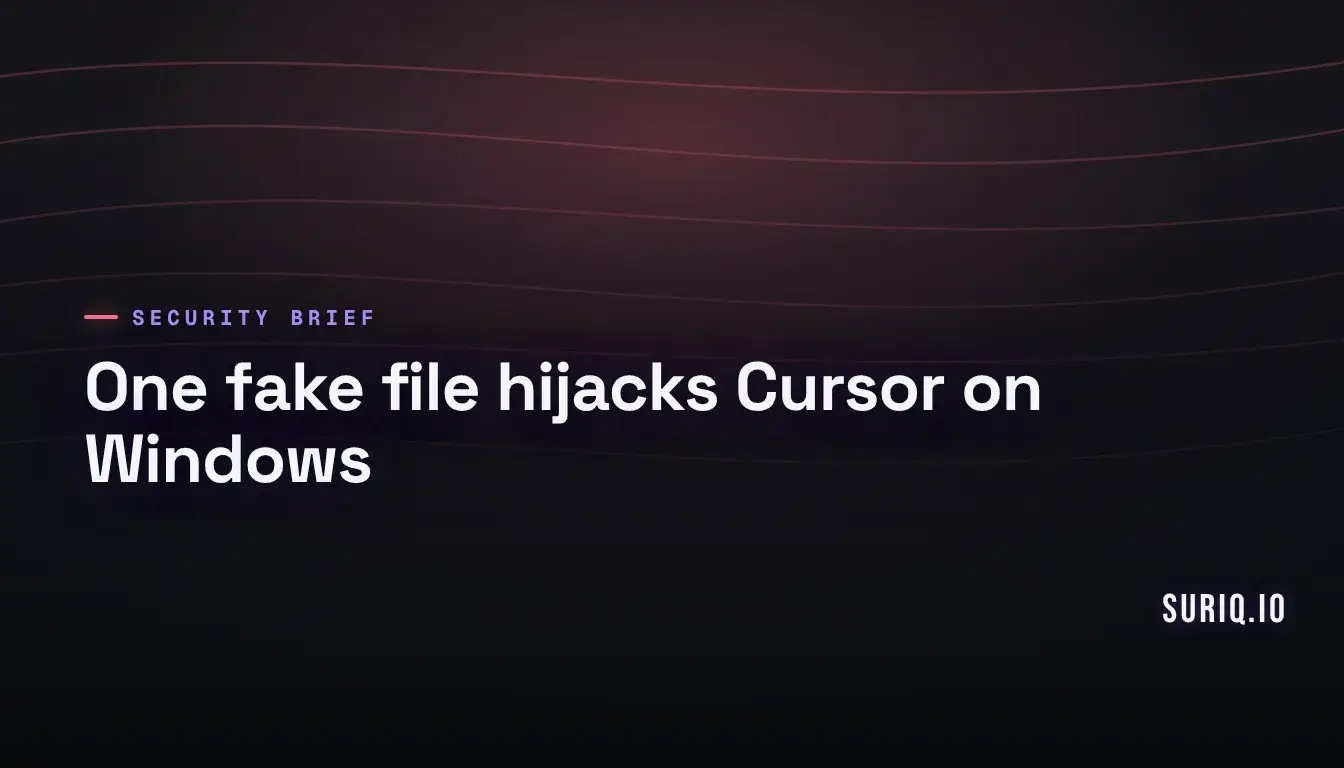 Illustration of a hidden malicious file planted inside a code repository folder
