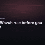 One log line passing through the Wazuh decode and rule engine into a single lit alert