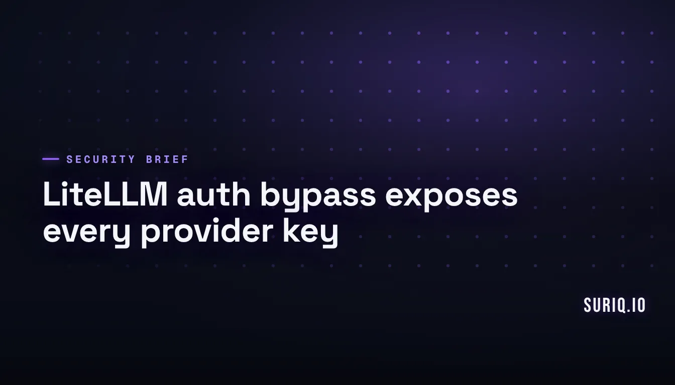 LiteLLM CVE-2026-59822: MCP Auth Bypass Exploited