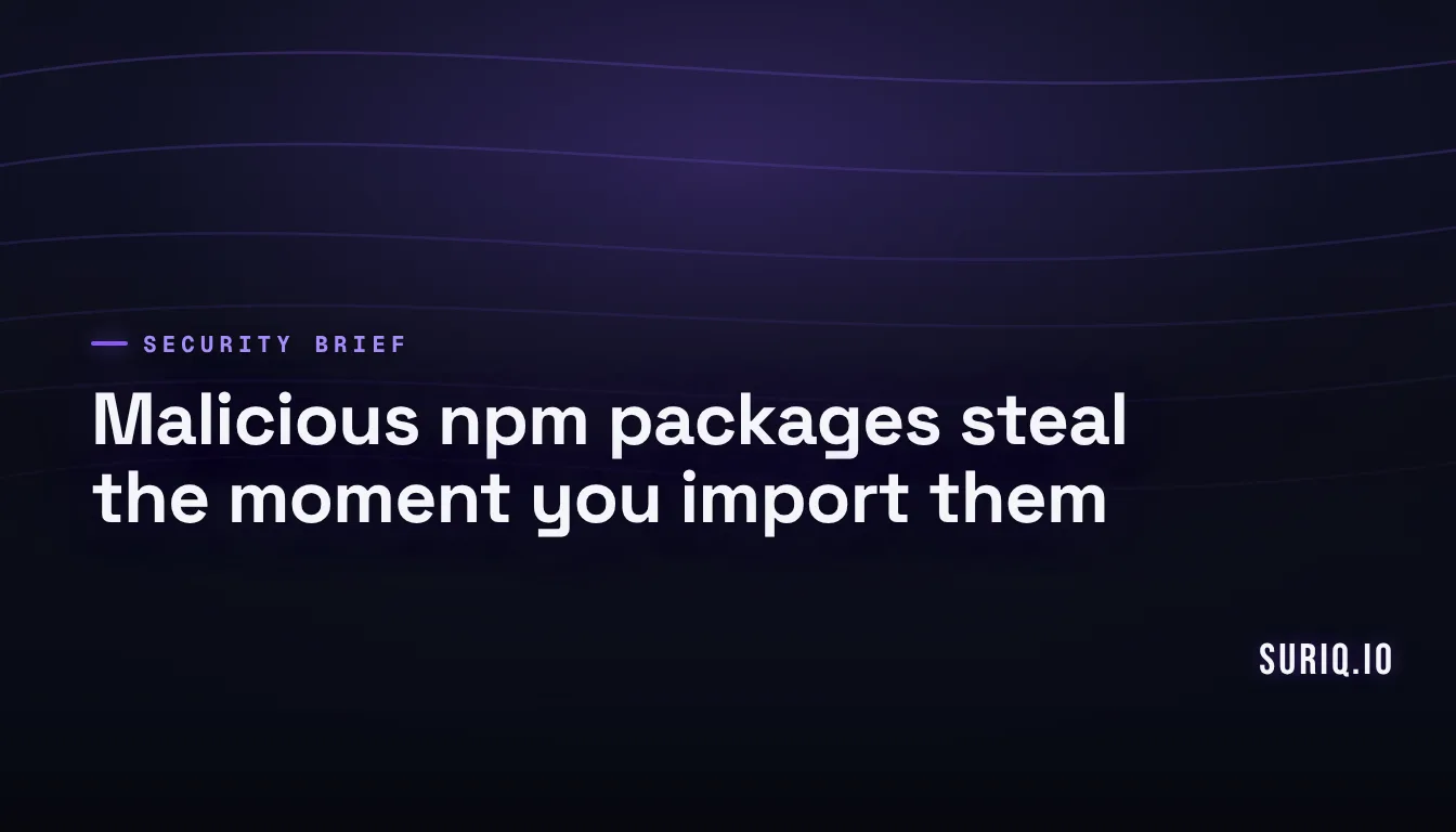 npm malware hides C2 in DNS to drop a stealer