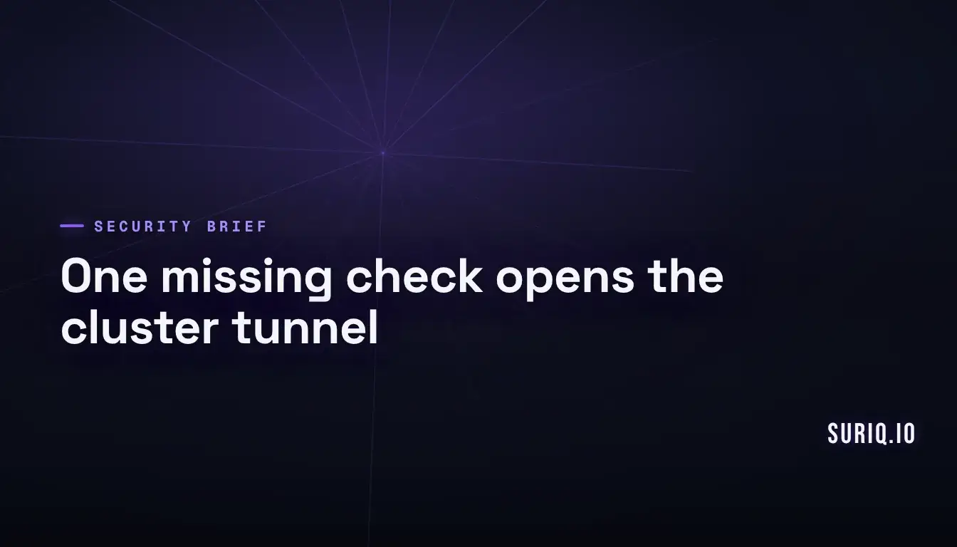 OpenShift hosted control plane tunnel with an unauthenticated agent joining the routing path