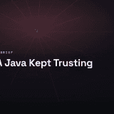 A certificate pulled from a dark vault of filing slots, illustrating a Java trust store cleanup
