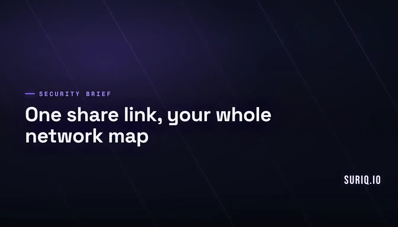 Network map of IP address nodes across subnets exposed through a phpIPAM share link