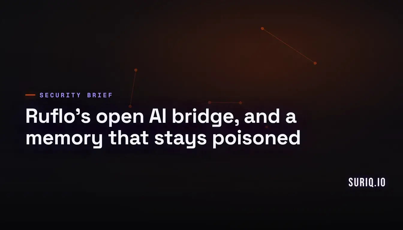 Open network gateway leaking a corrupted shard into a glowing AI memory core