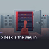 A phone line bypassing locked server-room doors to reach the core, showing help-desk social engineering