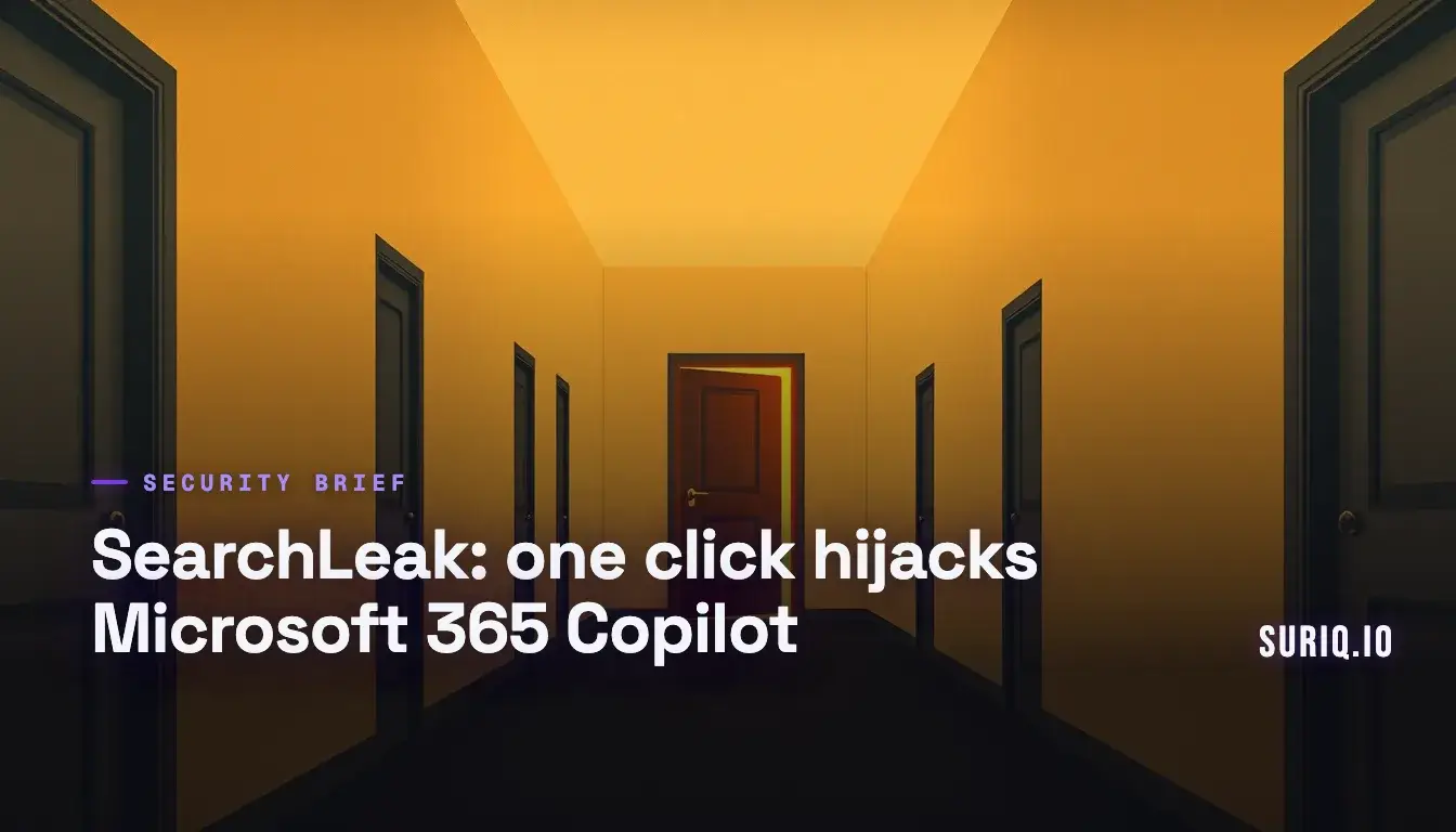 Corridor of closed doors with one open door leaking light into darkness