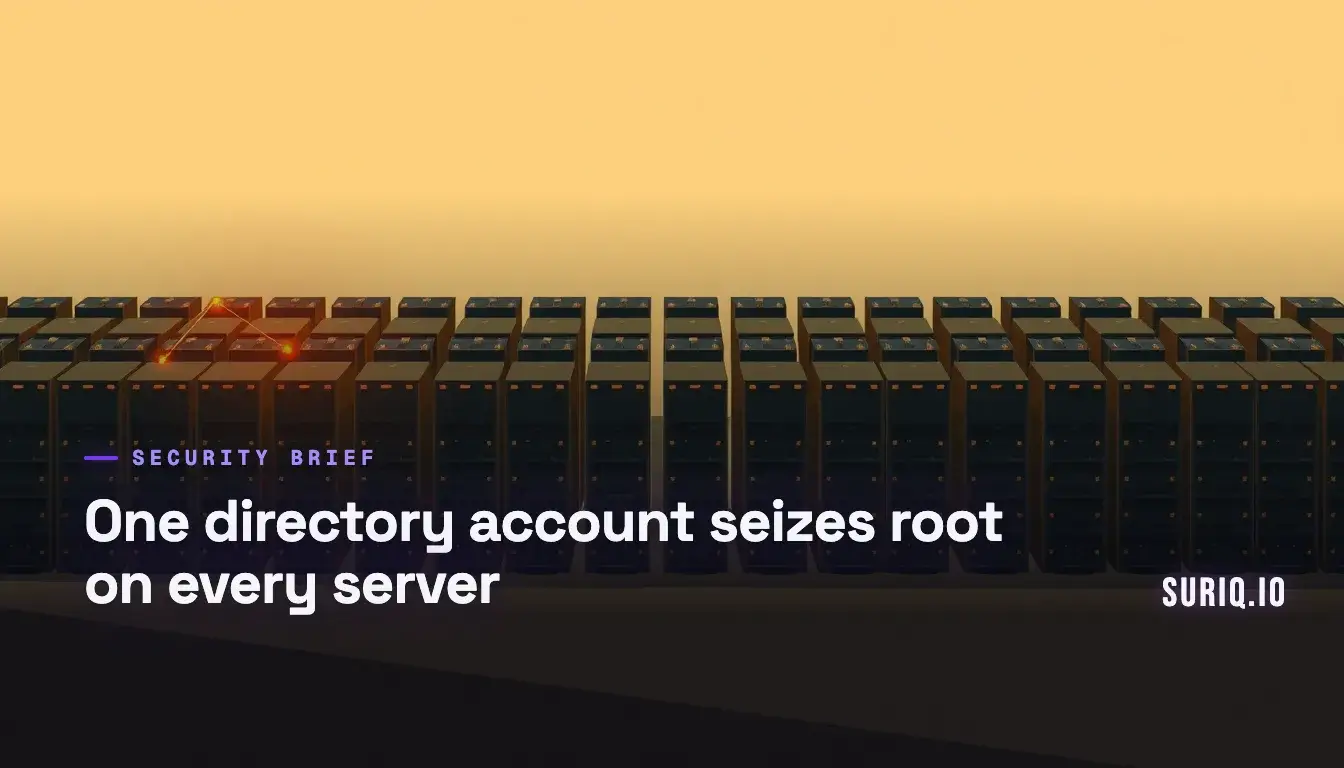 Long row of server racks with one rack glowing red among the dark units