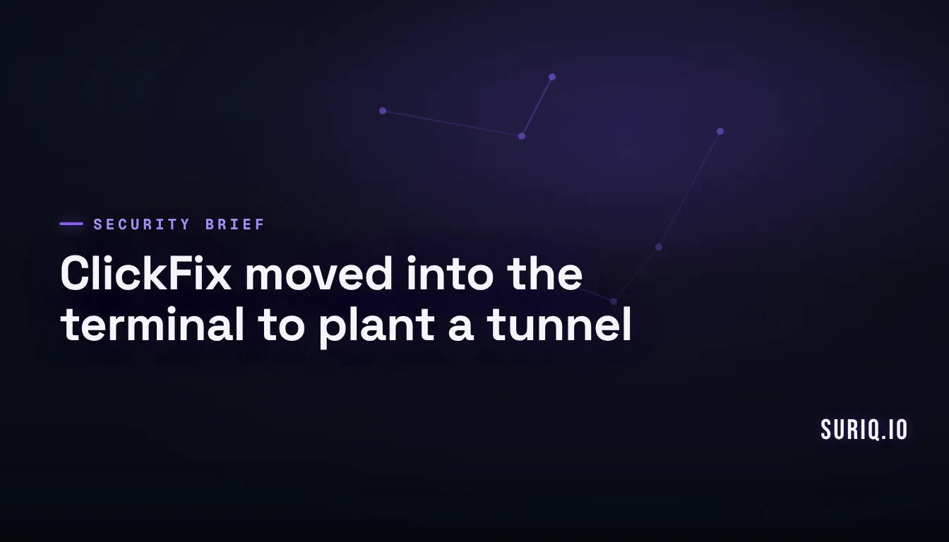 TerminalFix: ClickFix Moves Into Windows Terminal