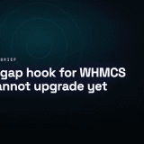 Abstract cover art for a WHMCS CVE-2026-67399 stopgap hook guide