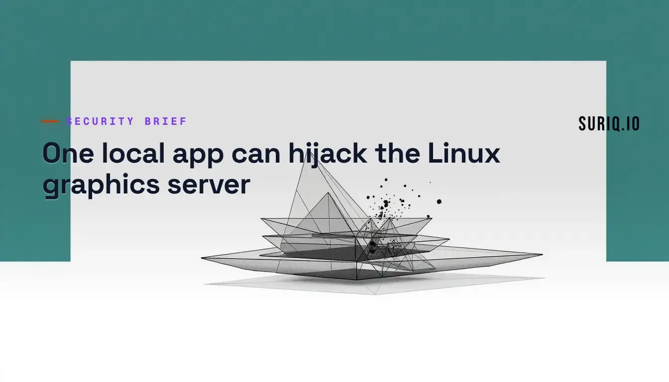 Abstract Linux graphics server rendering pipeline with one layer shattering into fragments